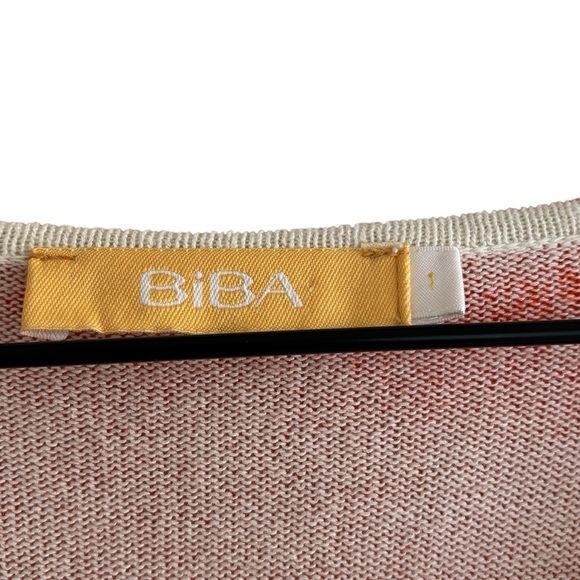 BiBA Bamboo Blend V-Neck Butterfly Knit Sweater Women’s Size 1/ EU 36/Small - Picture 9 of 17